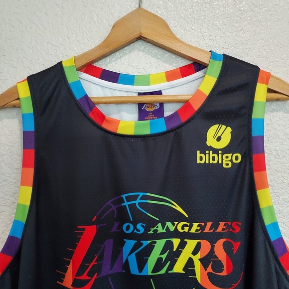 Lakers Rainbow Pride Jersey Size XL - Picture 3 of 9